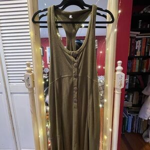 Free People Olive Green Jumpsuit
